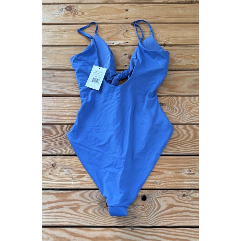 Andie NWT Women’s Santorini One Piece Swimsuit Size M Blue Bb - Picture 2 of 8